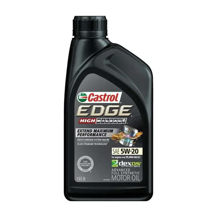 Castrol Edge High Mileage Sae 5W-20 Advanced Full Synthetic Motor Oil