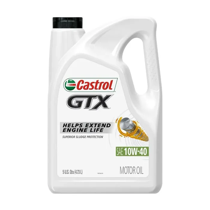 Castrol GTX 10W-40 Conventional Motor Oil, 5 Quarts