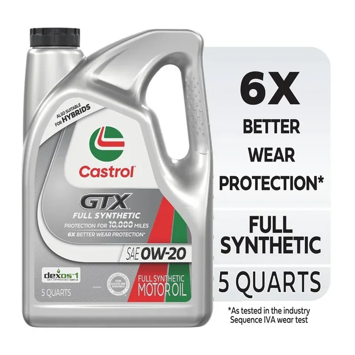 Castrol Gtx Full Synthetic Sae 0W-20 Motor Oil