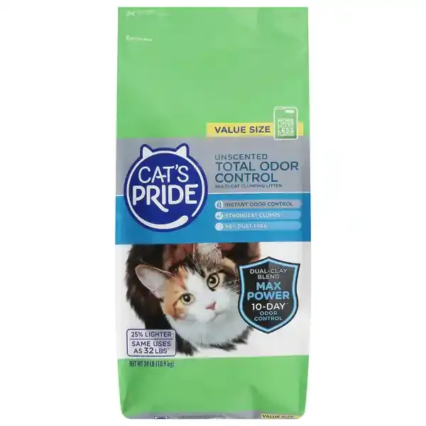 Cat‘s Pride Unscented Total Odor Control Clumping Cat Litter