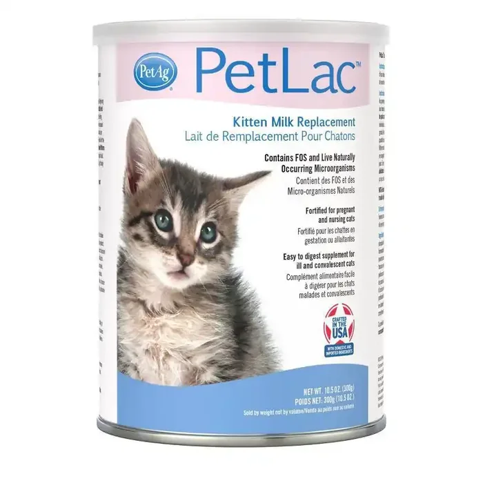 Cat-Sip PetLac Milk Replacer Powder for Kittens Wet Cat Food – 10.5oz