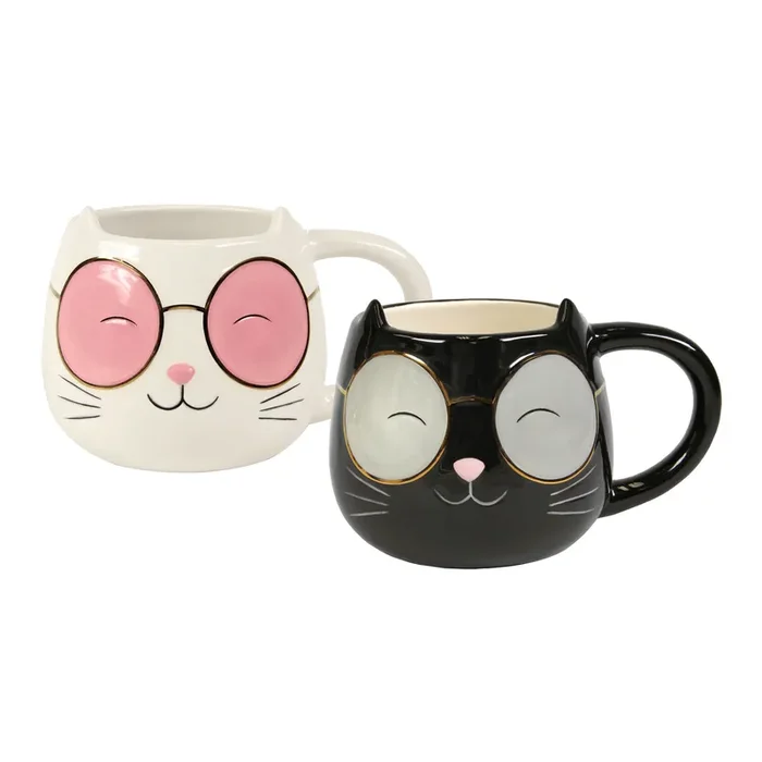 Cat With Sunnies Figural Mug