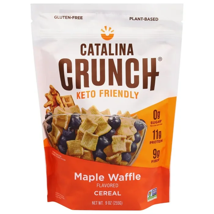 Catalina Crunch Maple Waffle Keto Cereal (9Oz Bags)