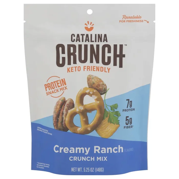 Catalina Crunch Mix Keto Friendly Creamy Ranch Flavored Crunch Mix 5.25 oz
