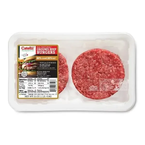 Catelli 80% Lean / 20% Fat Ground Beef Burgers