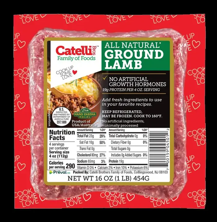 Catelli Ground Lamb Frozen Brick