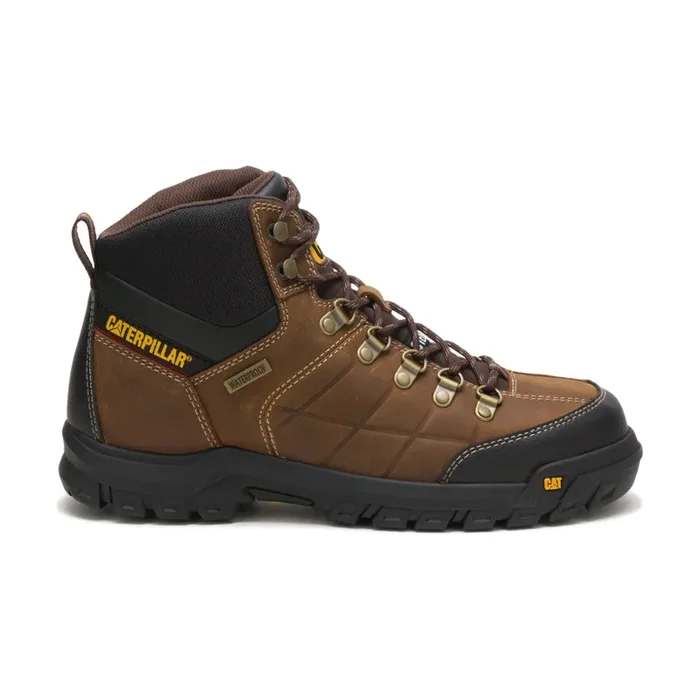 Caterpillar CAT MEN‘s THRESHOLD WATERPROOF STEEL TOE WORK BOOT, REAL BROWN, 11.5M