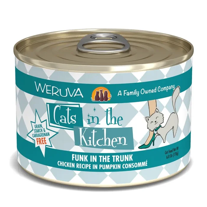 Cats in the Kitchen Originals Funk in the Trunk Chicken Recipe in Pumpkin Consomme Wet Cat Food, 6 oz.