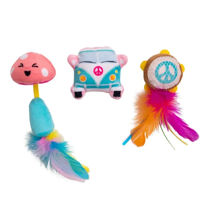 Catstages Kitt‘N Candy Kicker Plush Catnip Cat Toy, Small