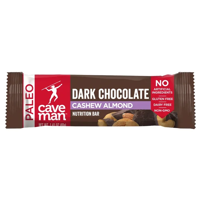 Caveman Bar, Dark Chocolate Cashew Almond