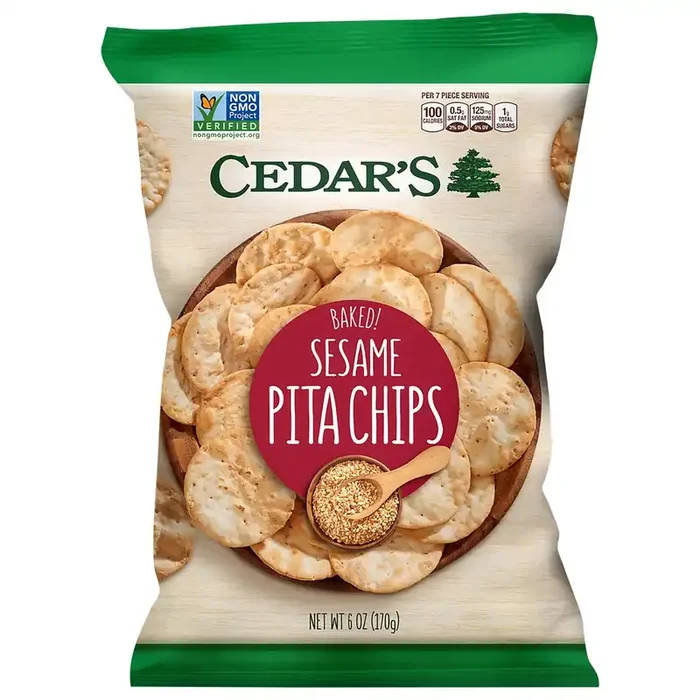 Cedar‘s Baked Sesame Pita Chips
