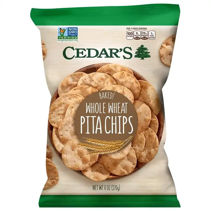 Cedar‘s Baked Whole Wheat Pita Chips 6 oz