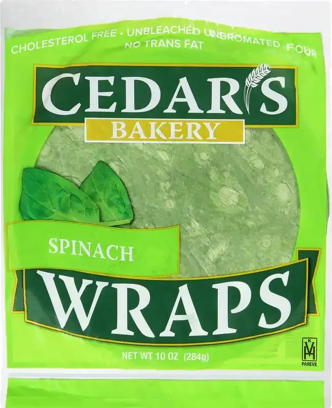 Cedar‘s Bakery Spinach Wraps