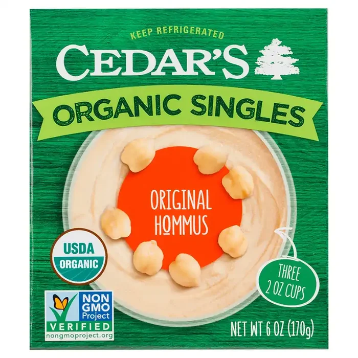 Cedar‘s Foods Organic Original Hummus Singles