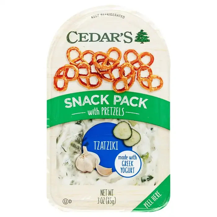 Cedar‘s Foods Tzatziki with Pretzels Snack Pack