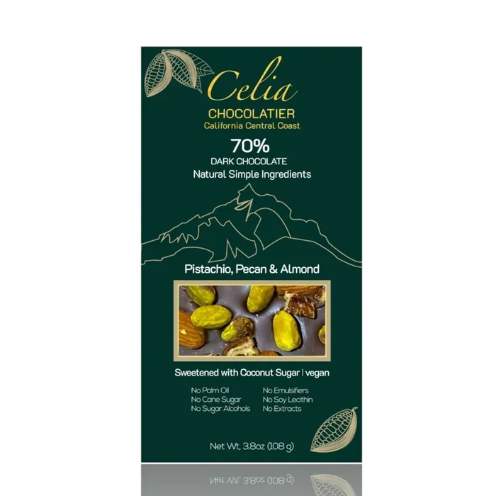 Celia Chocolatier 70% Dark PPA 3.895 oz
