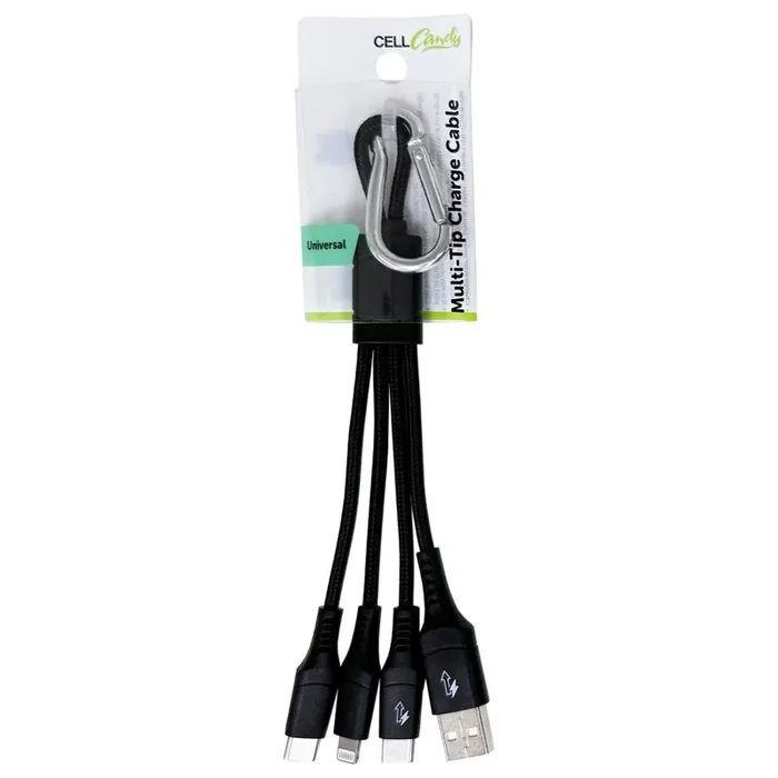 Cellcandy 4-In-1 Charge Cable – Black