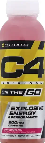 Cellucor C4 Original On The Go Watermelon Pre-Workout Drink – 11.7 oz