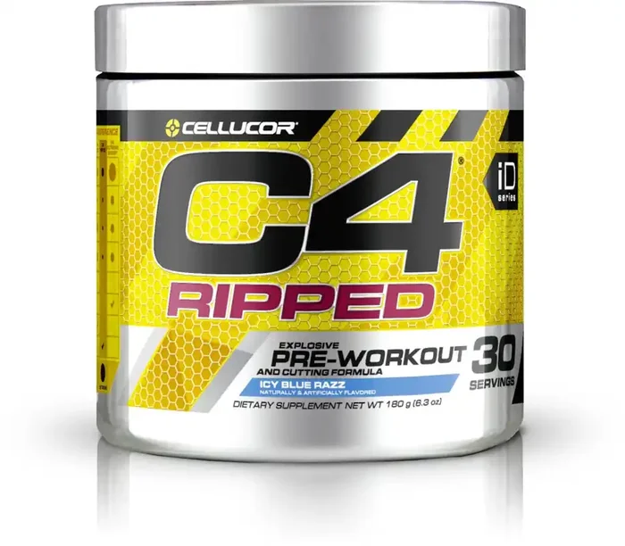 Cellucor C4 Ripped Pre Workout , Icy Blue Razz