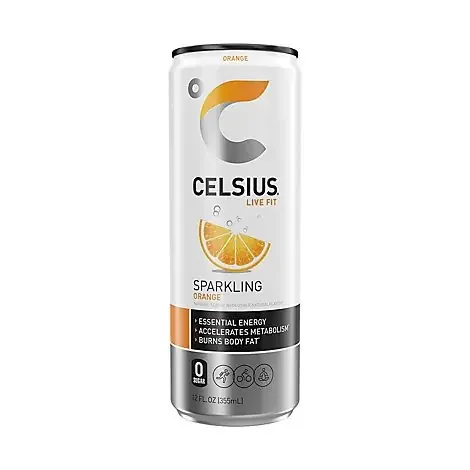 Celsius Calorie Reducing Drink Orange – 12 Oz