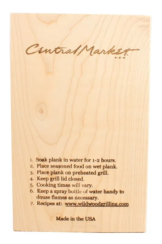 Central Market Alder Grilling Plank