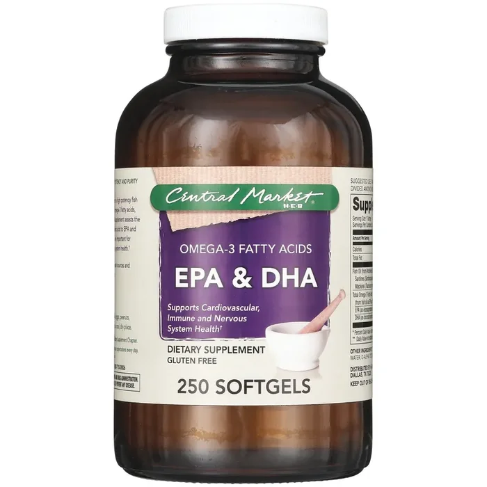 Central Market EPA And DHA Omega-3 Fatty Acids Softgels