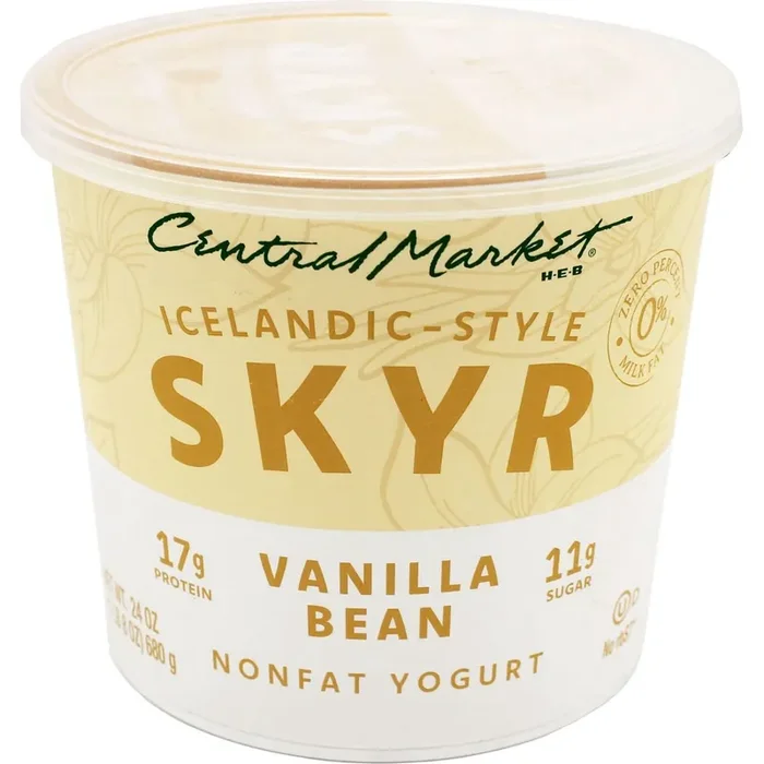 Central Market Icelandic-Style Skyr Nonfat Yogurt – Vanilla Bean