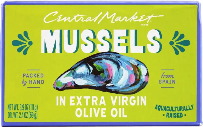 Central Market Mussels in Extra Virgin Olive Oil