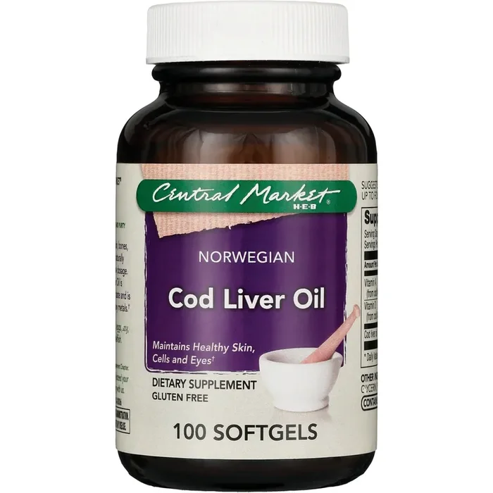 Central Market Norwegian Cod Liver Oil Softgels