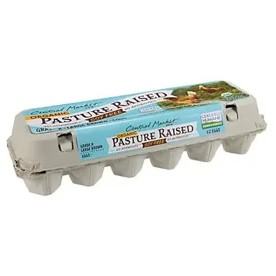 Central Market Organic Pasture Raised No Soy Large Brown Eggs
