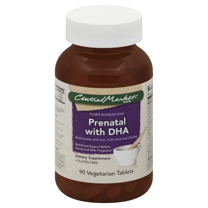 Central Market Prenatal With DHA Vegetarian Tablets