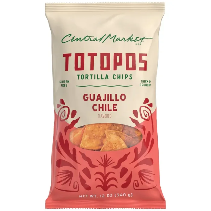 Central Market Totopos Tortilla Chips – Guajillo Chile