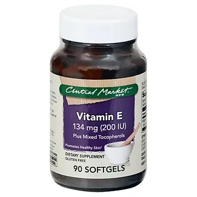 Central Market Vitamin E 200 IU Plus Mixed Tocopherols Softgels