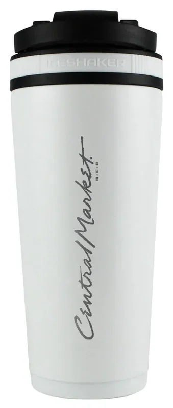 Central Market White Stainless Steel Ice Shaker