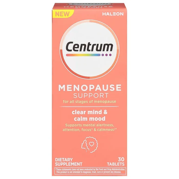 Centrum Clear Mind and Calm Mood Menopause Support Tablets, With Clinically Studied enXtra™, 30 Count