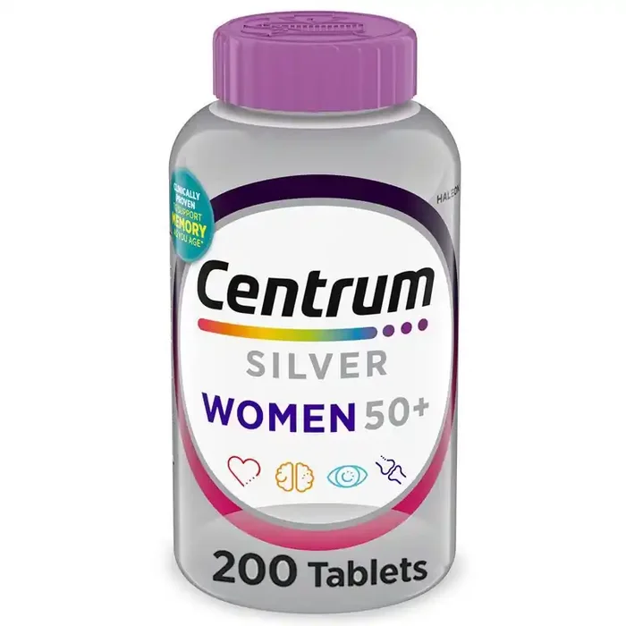 Centrum Silver Women 50+ Multivitamin / Multimineral Dietary Supplement Tablets – 200ct
