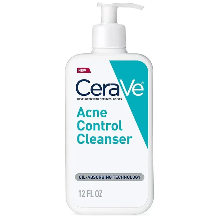 CeraVe Acne Control Face Cleanser with 2% Salicylic Acid & Purifying Clay for Oily Skin Fragrance Free