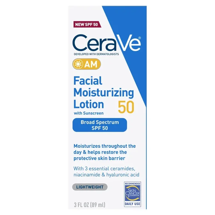 CeraVe Facial Moisturizing Lotion AM SPF50 – 3 fl oz