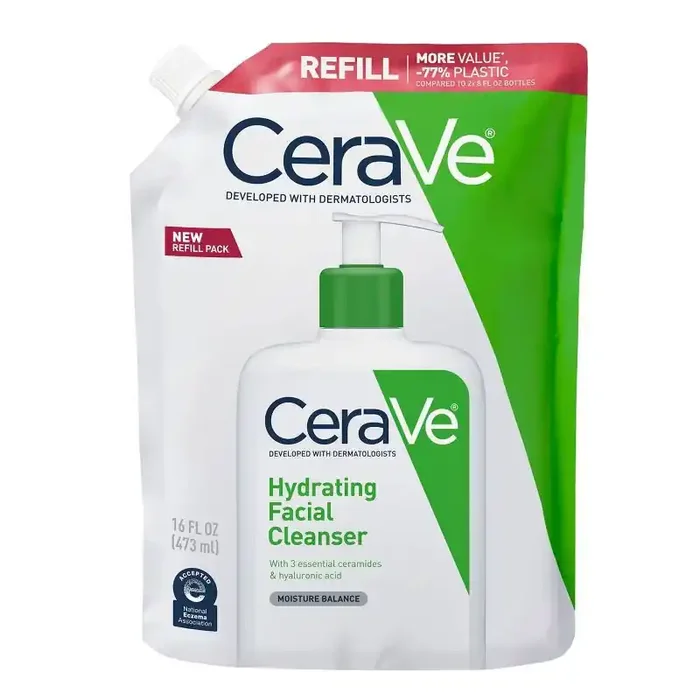 CeraVe Hydrating Facial Cleanser Refill For Normal to Dry Skin – 16 fl oz