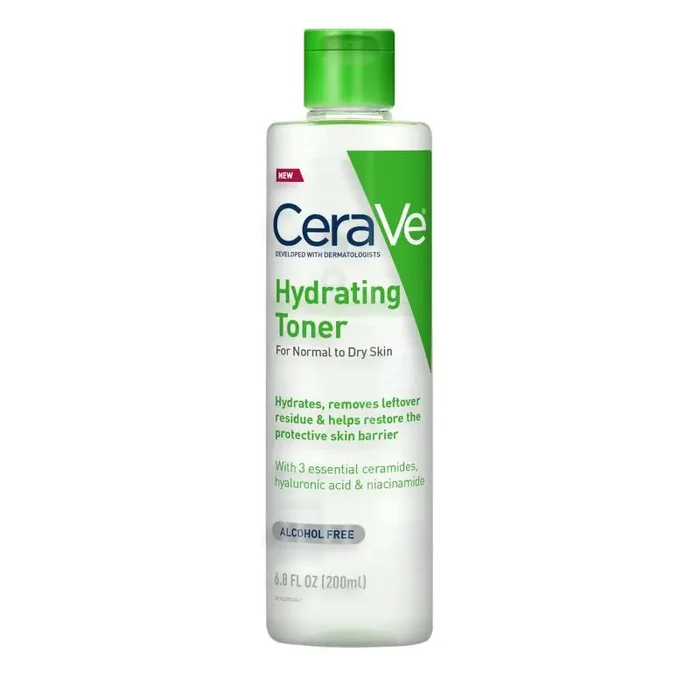 CeraVe Hydrating Toner for Face, Alcohol Free Facial Toner for Normal to Dry Skin – 6.8 fl oz