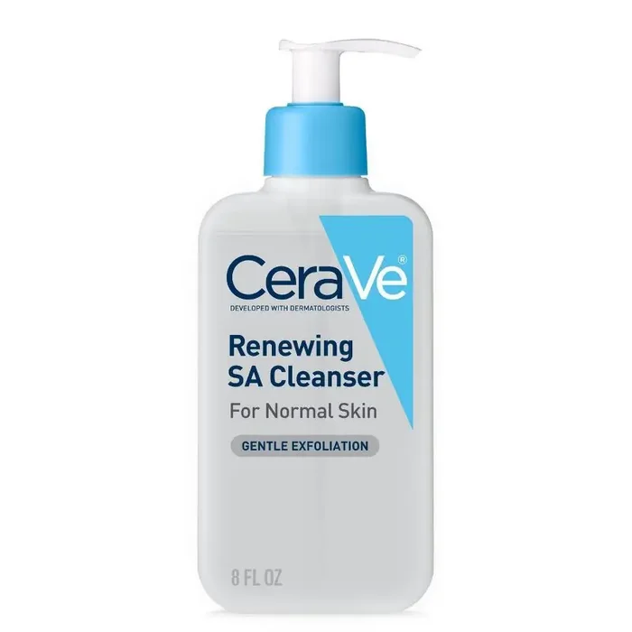 CeraVe SA Face Wash Salicylic Acid Cleanser with Hyaluronic Acid and Niacinamide – 8 fl oz