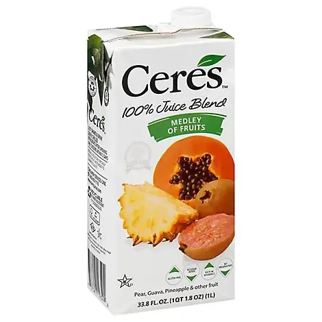 Ceres Medley Of Fruit No Sugar Added 100% Fruit Juice Blend – 1 Liter