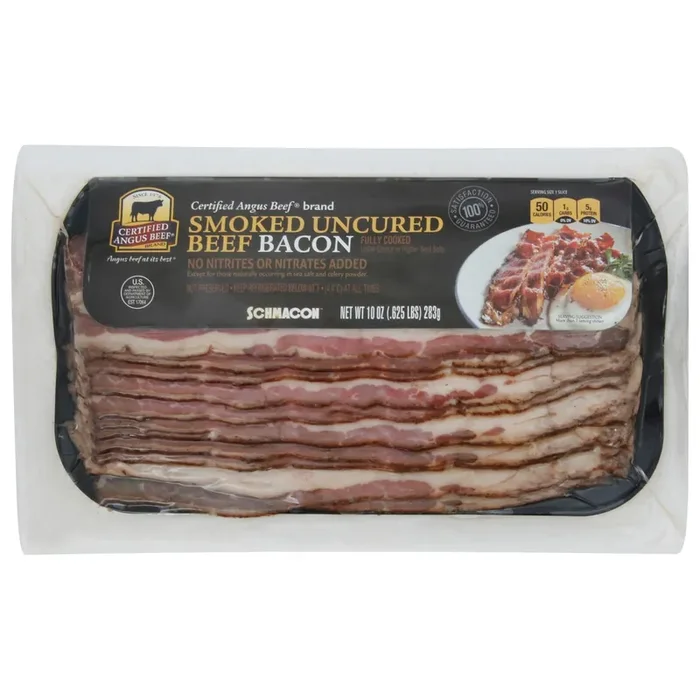Certified Angus Beef Uncured Smoked Beef Bacon 10 oz