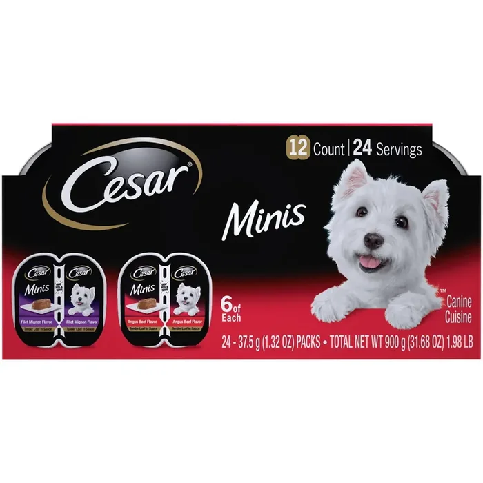 Cesar Filet Mignon Flavor With Bacon & Potato Loaf & Topper In Sauce Wet Dog Food