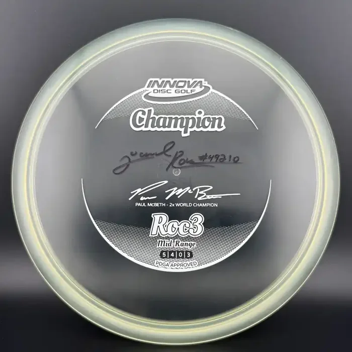 Champion Roc3 *Signed* – Jared Roan – 2013 Paul McBeth 2x!