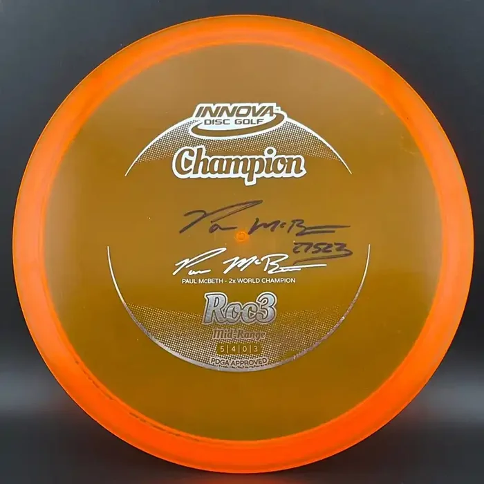 Champion Roc3 *Signed* – USED – 2013 Paul McBeth 2x!