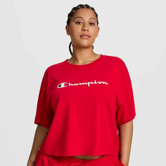 Champion Women‘s Short Sleeve T-Shirt – Red S