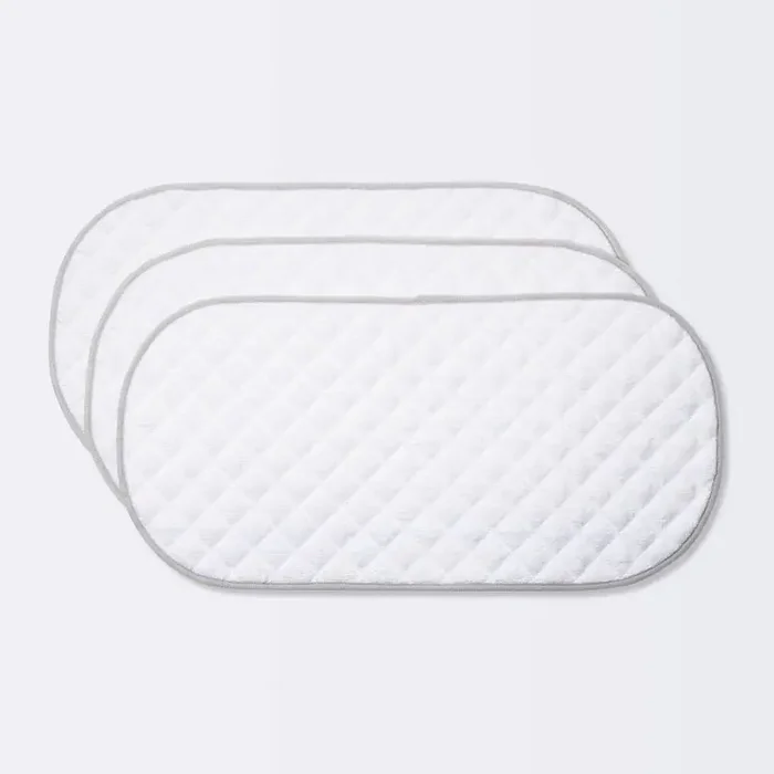 Changing Pad Liner White with Gray Edge – Cloud Island™ 3pk
