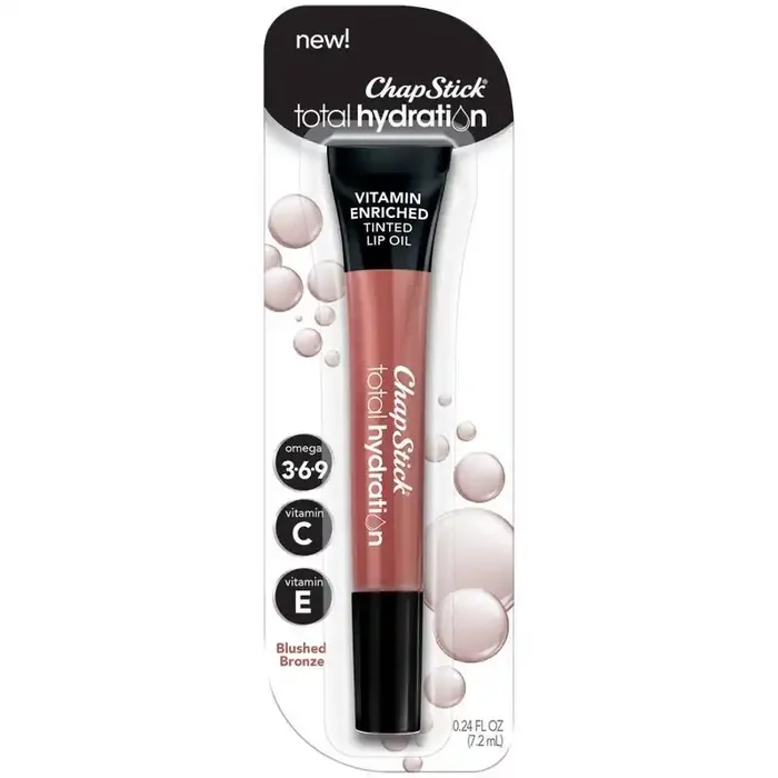 Chapstick Total Hydration Tinted Lip Oil – Blushed Bronze – 0.24 fl oz