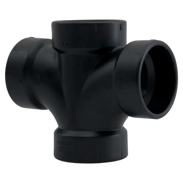 Charlotte Pipe 1-1/2-in ABS DWV Double Sanitary Street Tee